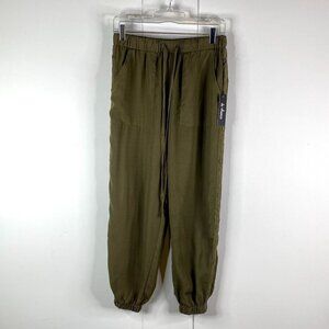 DECHANCE WOMEN'S DARK GREEN JOGGER PANT SZ M